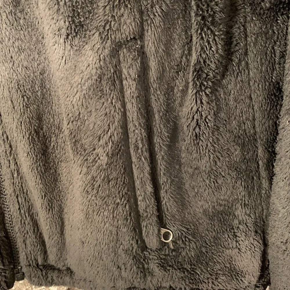 The North Face Osito Fleece Jacket Black Full Zip High Pile Fuzzy Medium
